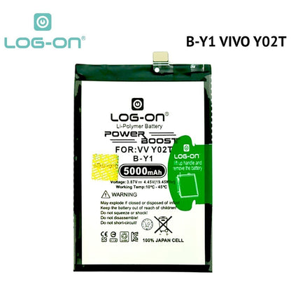 Log On - B-Y1 Vivo Y02T BY1 Power Boost Original Battery Baterai Batre