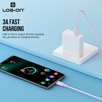 LOG ON KABEL MICRO/TYPE C LO-CB80 FAST CHARGING 3A 1M ANDROID