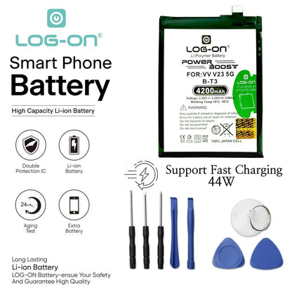 Log On - B-T3 Vivo V23 5G ( V2130 / V2303 ) BT3 Power Boost Original Battery Baterai Batre - 1 Tahun Garansi