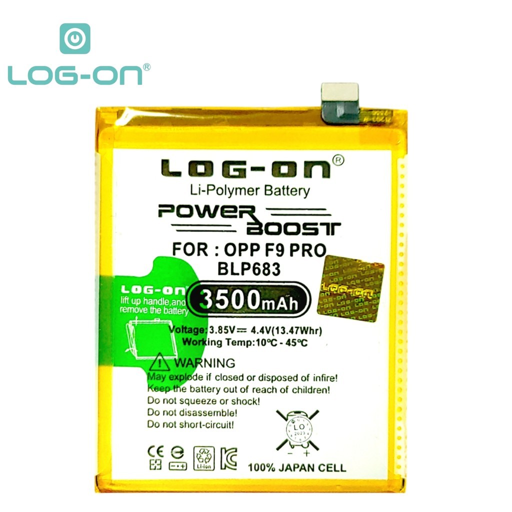 Log On - BLP683 Oppo F9 Pro / Realme 2 Pro / Realme U1 BLP-683 Power Boost Original Battery Baterai Batre