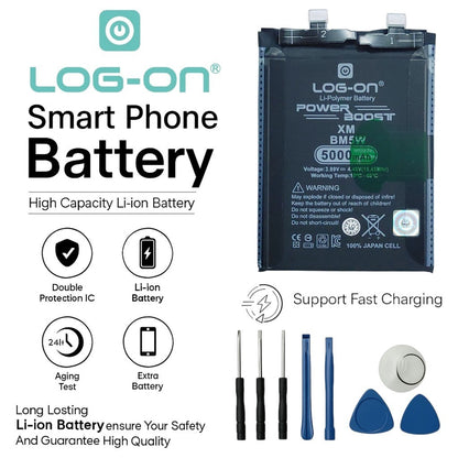 Baterai Log on BM5W Untuk Xiaomi 14T PRO 5G ( MI 14T PRO 5G ) Power Boost 5000mAh / 120W Original 1 Tahun Garansi Battery Batre