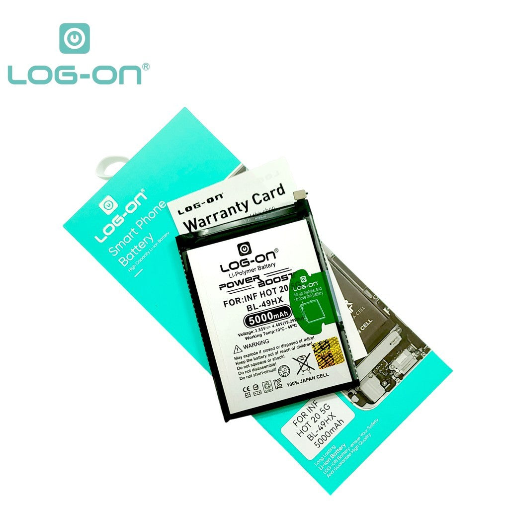 Log On - BL-49HX Infinix Hot 20 5G ( X666 / X666B ) BL49HX Power Boost Original Battery Baterai Batre - 1 Tahun Garansi