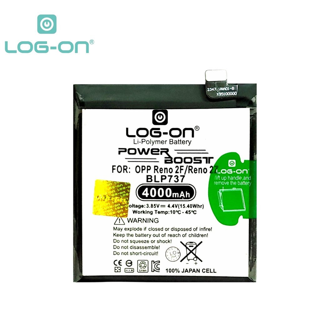 Log On - BLP737 Oppo Reno 2F / Reno 2Z BLP737 Power Boost Original Battery Baterai Batre