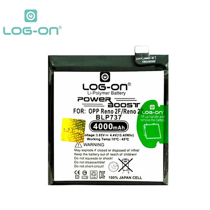 Log On - BLP737 Oppo Reno 2F / Reno 2Z BLP737 Power Boost Original Battery Baterai Batre