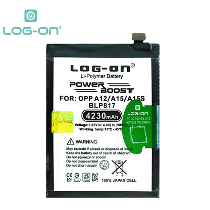 Log On - BLP-817 OPPO A15 / A15S Power Boost Double Protection IC Battery Baterai Batre