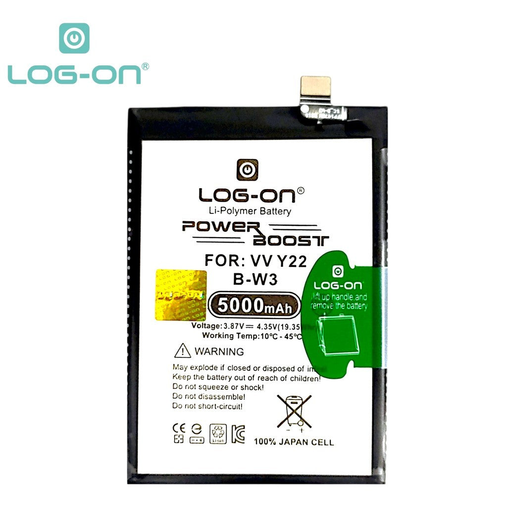 Log On - B-W3 Vivo Y22 2022 V2207 BW3 Power Boost Original Battery Baterai Batre