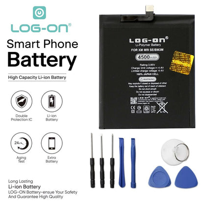 LOG ON BATERAI XIAOMI Mi9 SE  BM3M BATRE DOUBLE POWER DOUBLE IC BATTERY