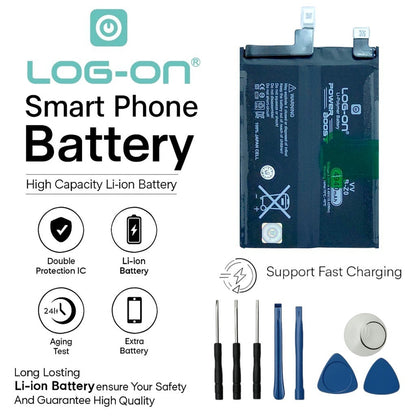 Baterai Log on B-Z0 Untuk IQOO Z7 Power Boost 4940mAh / 120W Original 1 Tahun Garansi Battery Batre