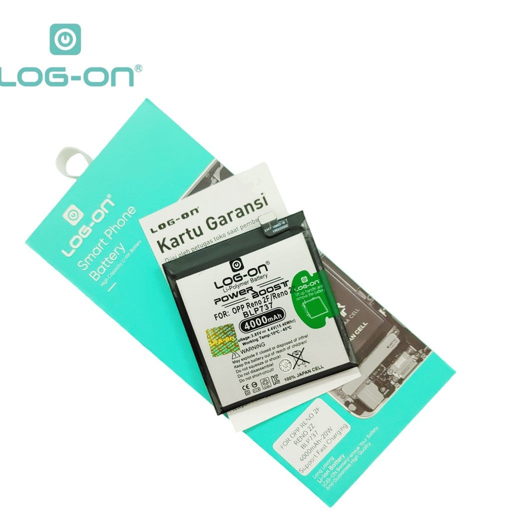 Log On - BLP737 Oppo Reno 2F / Reno 2Z BLP737 Power Boost Original Battery Baterai Batre