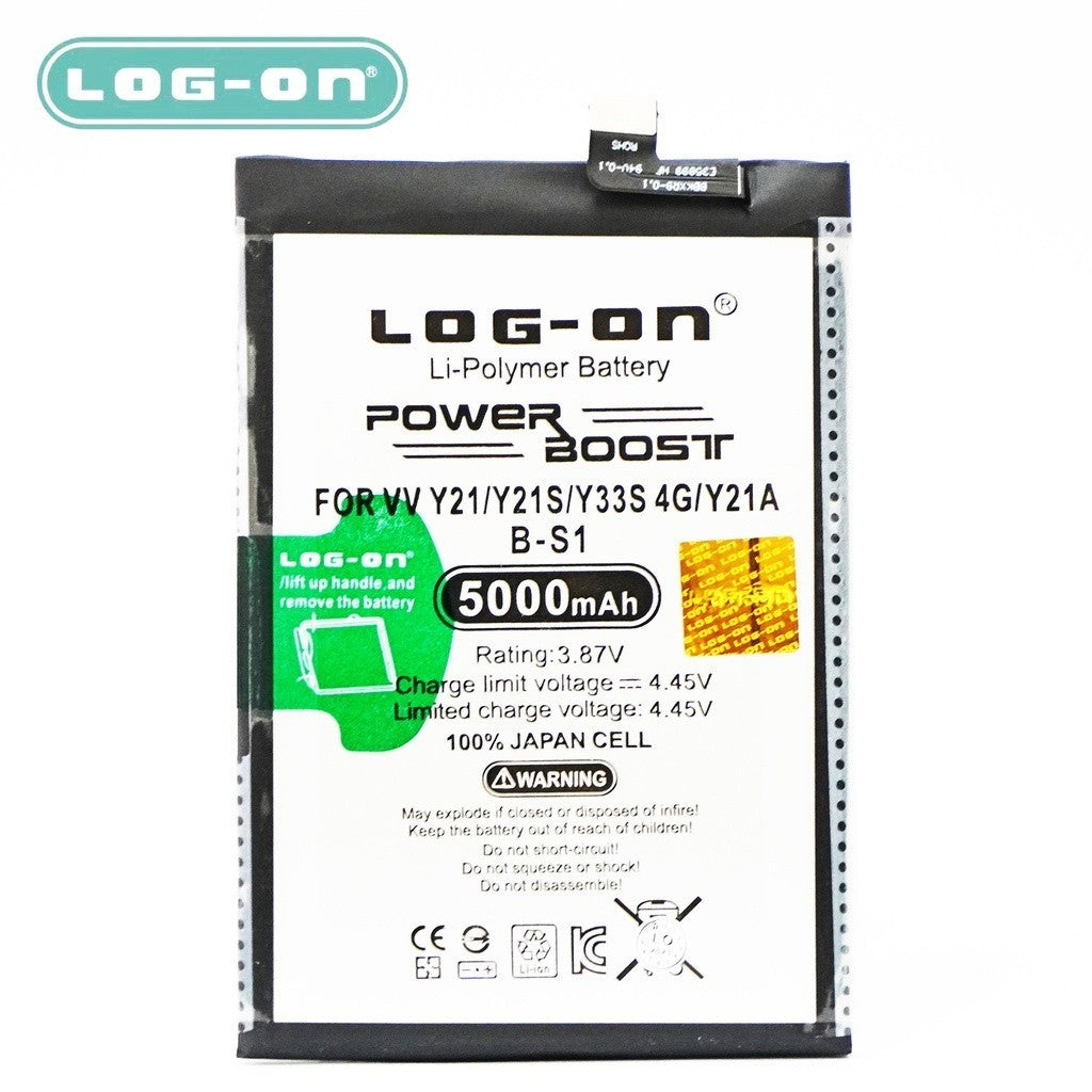 Log On - B-S1 Vivo Y21 2021 / Y21S / Y21A / Y21T / Y33S 4G BS1 Power Boost Original Battery Baterai Batre