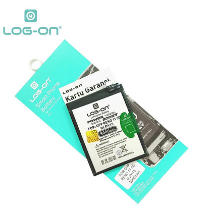 Log On - BLPA15 Oppo Reno 11 5G BLP-A15 Power Boost Original Battery Baterai Batre