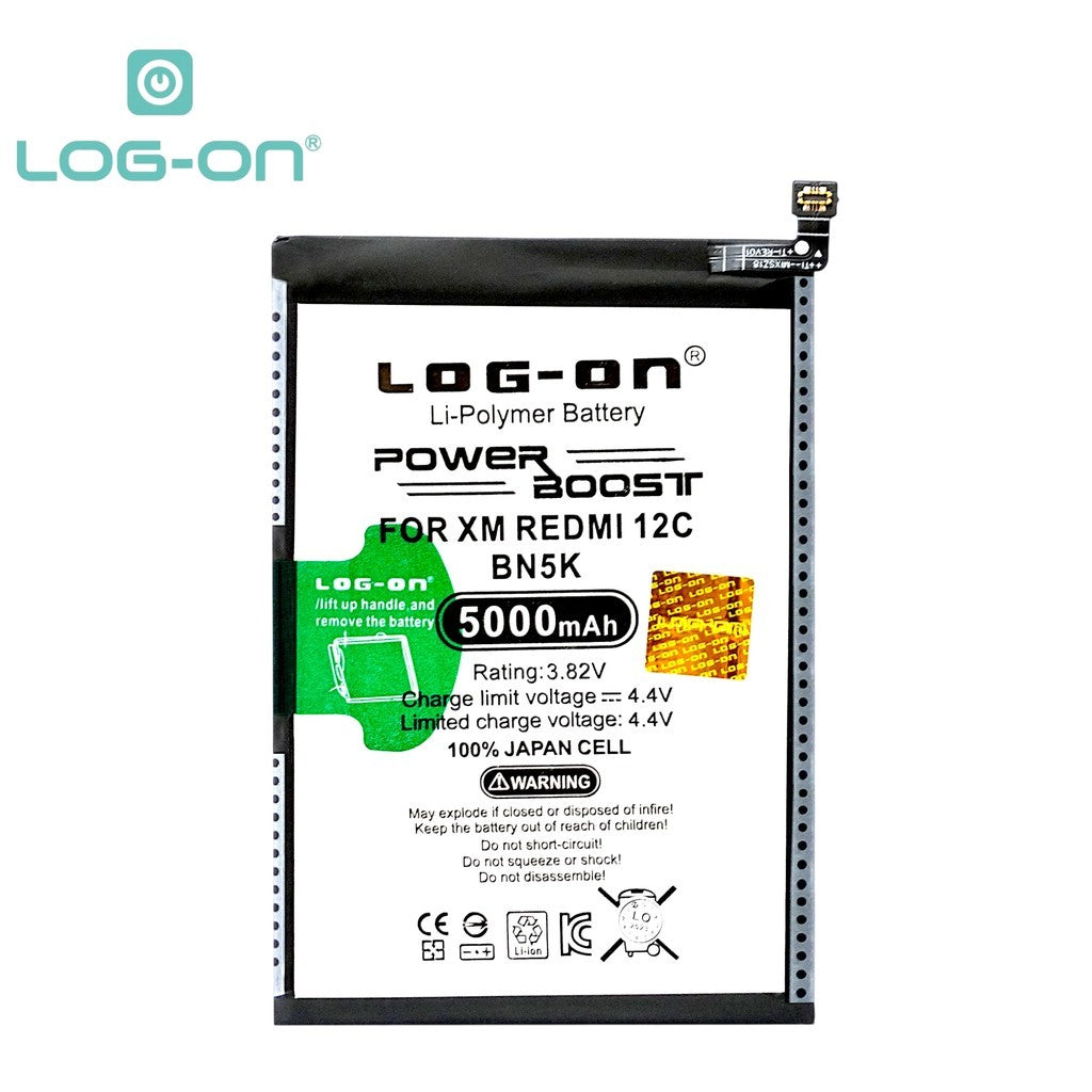 Log On - BN5K Xiaomi Redmi 12C BN-5K Power Boost Original Battery Baterai Batre