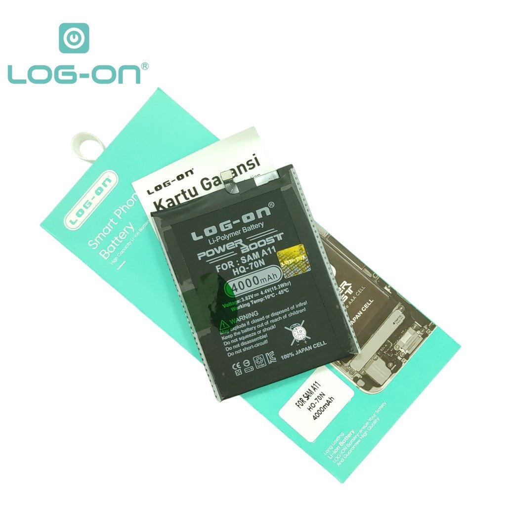 Log On - HQ-70N Samsung A11 A115 Power Boost Original Battery Baterai Batre
