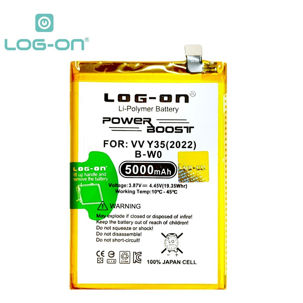 Log On - B-W0 Vivo Y35 4G 2022 BW0 Power Boost Original Battery Baterai Batre