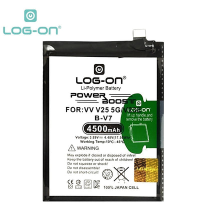 Log On - BV7 Vivo V25 5G / Vivo V25E B-V7 Power Boost Original Battery Baterai Batre - 1 Tahun Garansi