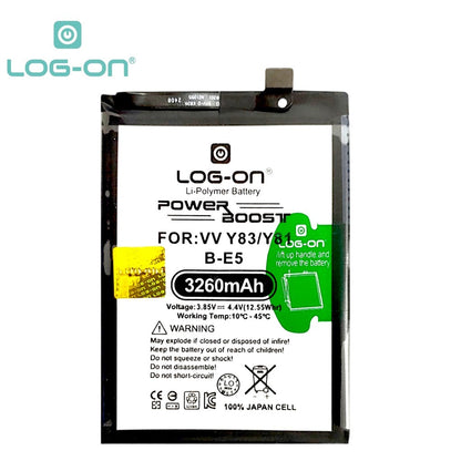 Baterai Log On B-E5 Untuk Vivo Y83 / Vivo Y81 BE5 Power Boost - Kapasitas 3260mAh Battery Batre - 1 Tahun Garansi