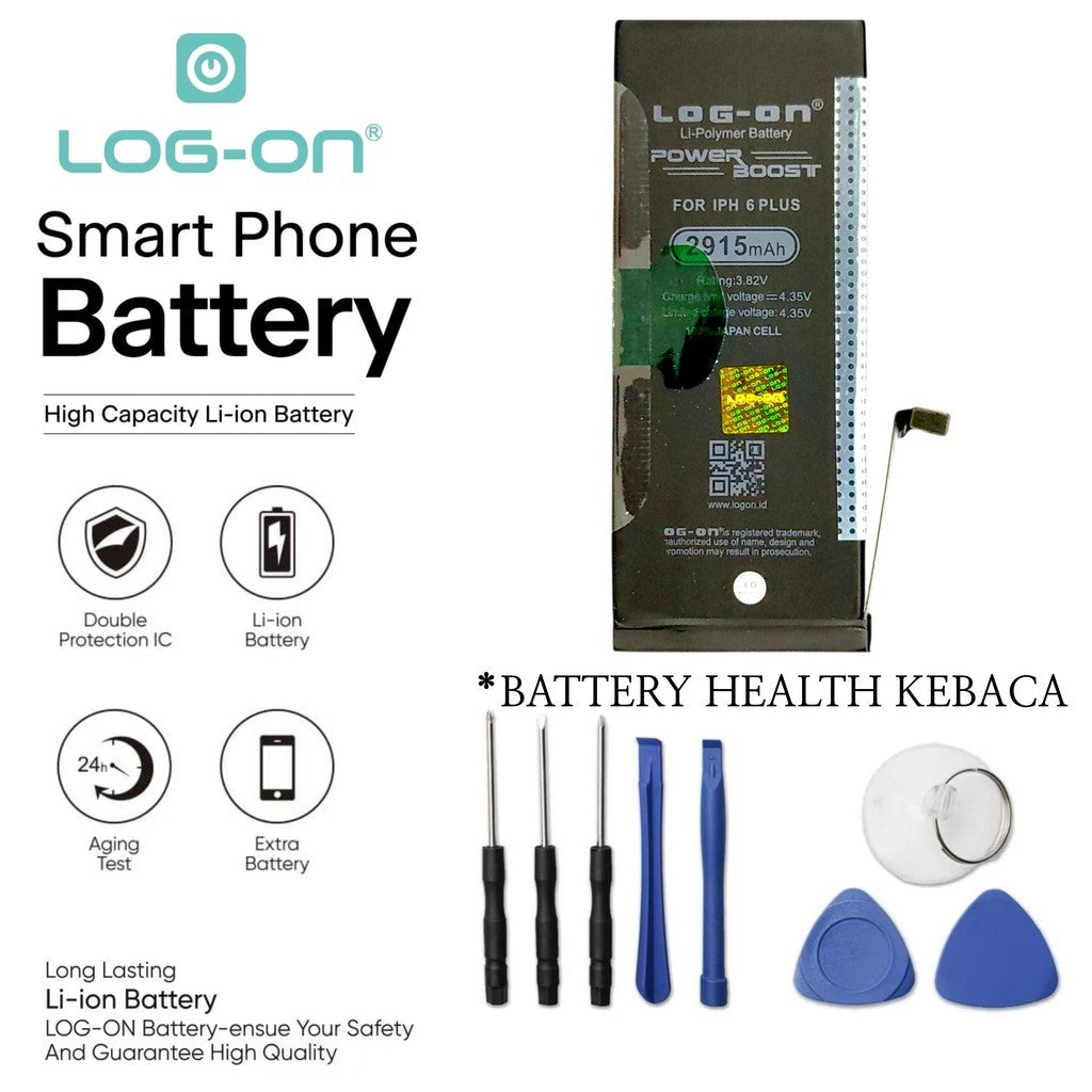 LOG ON BATERAI IPHONE 6 PLUS BATRE POWER BOOST BATTERY