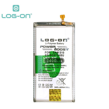 Log On Samsung S10 Plus EB-BG975ABU Power Boost Double IC Protection Battery Baterai