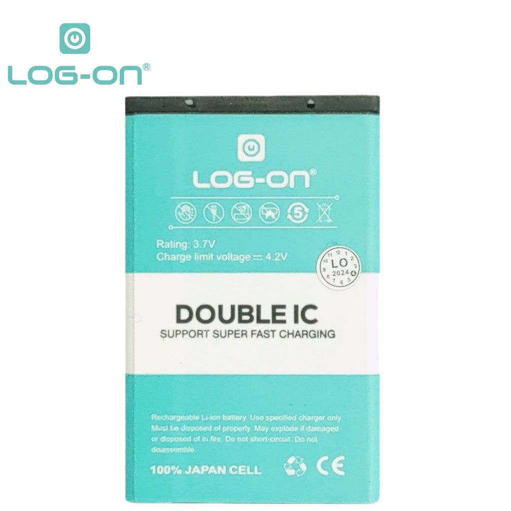 LOG ON BATERAI NOKIA BL-4C-6100-6300-2650-5100-6100-7200-7270 BATRE DOUBLE POWER DOUBLE IC BATTERY