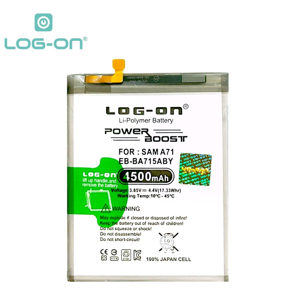 Log On - EB-BA715ABY Samsung A71 A715 Power Boost Original Battery Baterai Batre