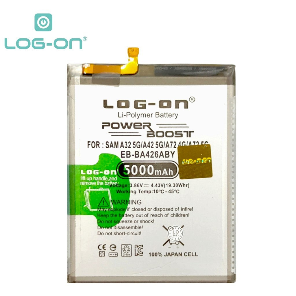 Log On - EB-BA426ABY Samsung A32 5G / A42 5G / A72 / M22 Power Boost Original Battery Baterai Batre