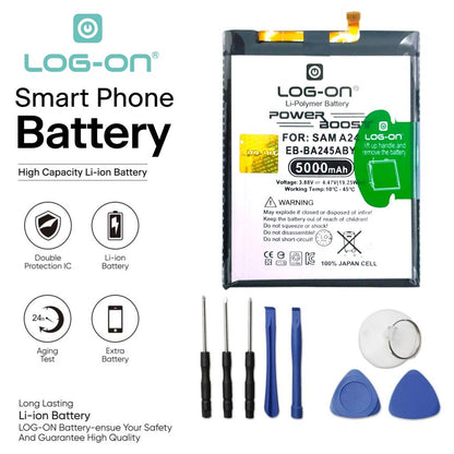 Log On - EB-BA245ABY Samsung A24 4G A245 Power Boost Original Battery Baterai Batre