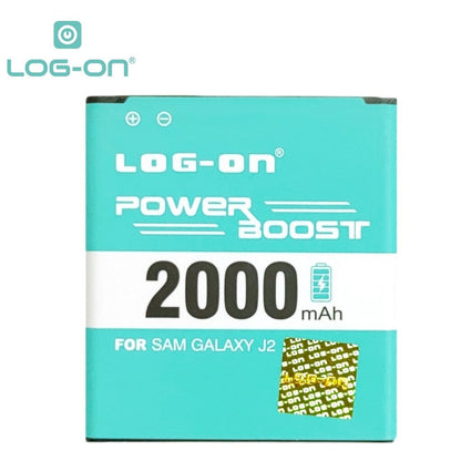 Log On - Samsung J2 2015 J200 / J200H / J200G Power Boost - Kapasitas 2000mAh Battery Baterai Batre - 1 Tahun Garansi