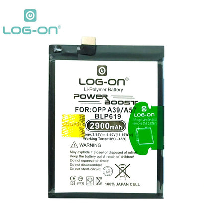 LOG ON BATERAI OPPO A39 / A57 / BLP619 BATRE DOUBLE POWER DOUBLE IC BATTERY