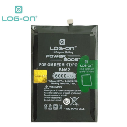 Log On - BN-62 Xiaomi Redmi 9T / Poco M3 Power Boost Double Protection IC Battery Baterai Batre