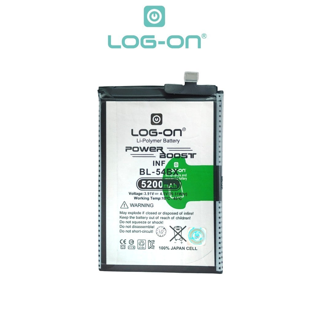 Baterai Log on BL-54BX untuk Infinix Note 50 4G 5200mAh Fast Charging 45W Original Battery 1 Tahun Garansi