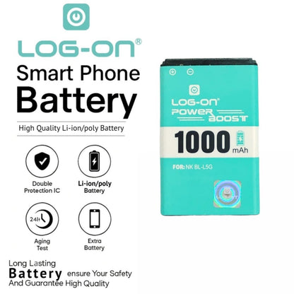 Baterai Log on BL-L5G untuk Nokia 105 1000mAh Original Battery 1 Tahun Garansi