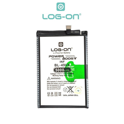Baterai Log on BL-49UX untuk Infinix Hot 50 Pro plus 5000mAh Fast Charging 45W Original Battery 1 Tahun Garansi