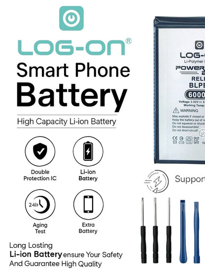 Baterai Log on BLPB47 Untuk Realme C75 Power Boost 6000mAh / 45W Original 1 Tahun Garansi Battery Batre