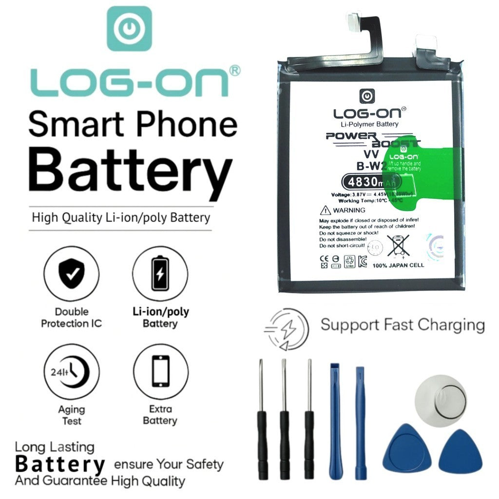 Baterai Log on B-W2 Untuk Vivo V25 Pro Power Boost 4830mAh / 66W Original 1 Tahun Garansi Battery Batre