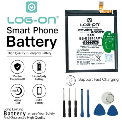 Baterai Log on EB-BS918ABY Untuk Samsung S23 Ultra Power Boost 5000mAh Original 1 Tahun Garansi Battery Batre