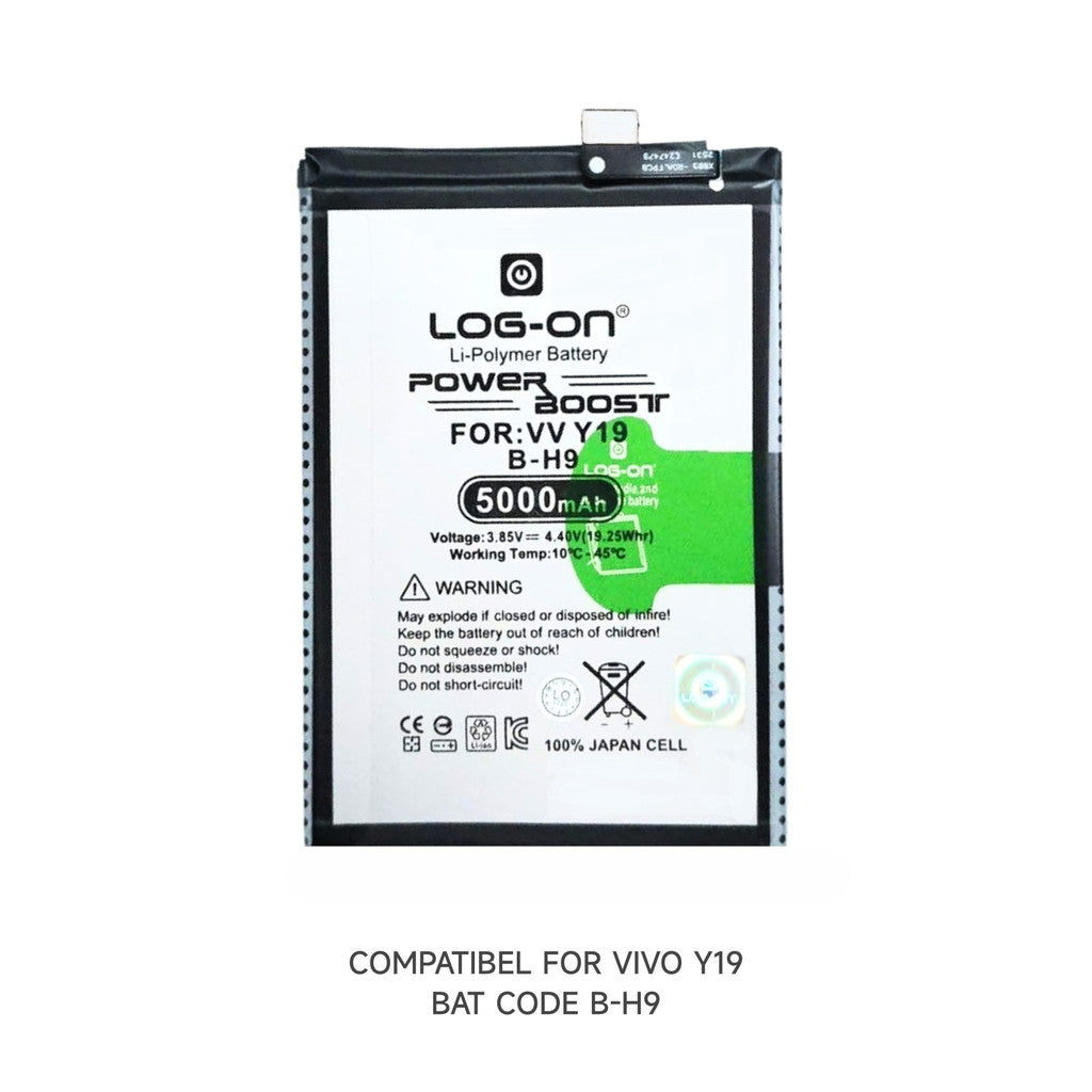 Log On - B-H9 Vivo Y19 Power Boost Double Protection IC Battery Baterai Batre