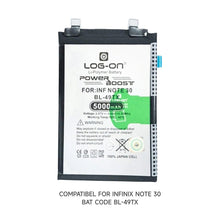 Log On - BL-49TX Infinix Note 30 ( X6833B / X6716B / X6711 ) BL49TX Power Boost Original Battery Baterai Batre - 1 Tahun Garansi