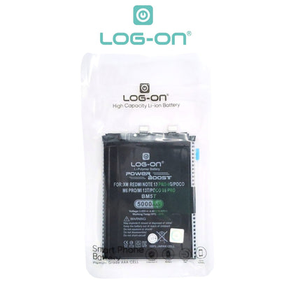 Baterai Log on BM5T Untuk Xiaomi Redmi Note 13 Pro 4G / POCO M6 PRO 4G / MI 13T / POCO X6 PRO 5G Fast Charging 67W Kapasitas 5000mAh Original 1 Tahun Garansi Battery Batre
