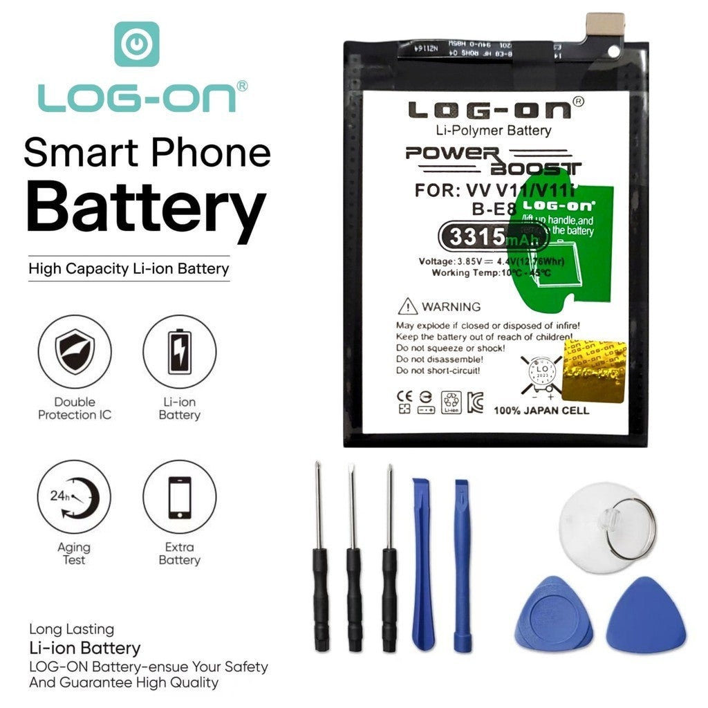 LOG ON BATERAI VIVO V11/V11i B-E8 BATRE DOUBLE POWER DOUBLE IC BATTERY