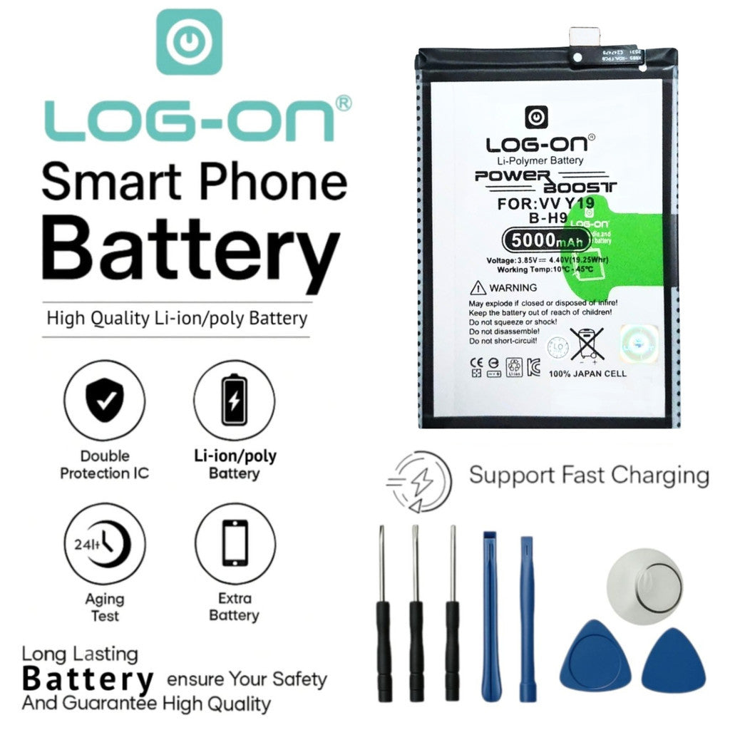 Log On - B-H9 Vivo Y19 Power Boost Double Protection IC Battery Baterai Batre