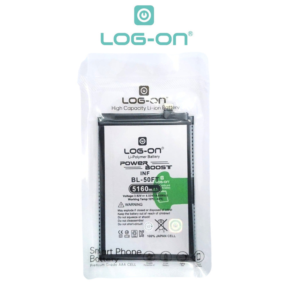Baterai Log on BL-50FT Untuk TECNO SPARK 40 / SPARK 40 PRO / SPARK 40 PRO PLUS Fast charging 45W Kapasitas 5160mAh Original 1 Tahun Garansi Battery Batre
