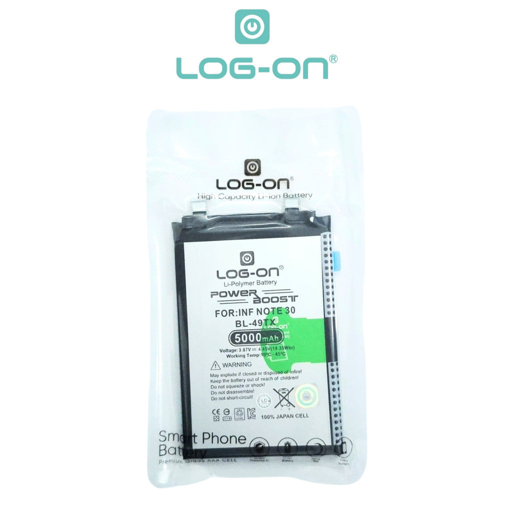 Log On - BL-49TX Infinix Note 30 ( X6833B / X6716B / X6711 ) BL49TX Power Boost Original Battery Baterai Batre - 1 Tahun Garansi