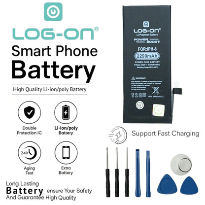 Baterai Log on Untuk Iphone 8 Kapasits 2290mAh Original 1 Tahun Garansi Battery Batre / Batrai