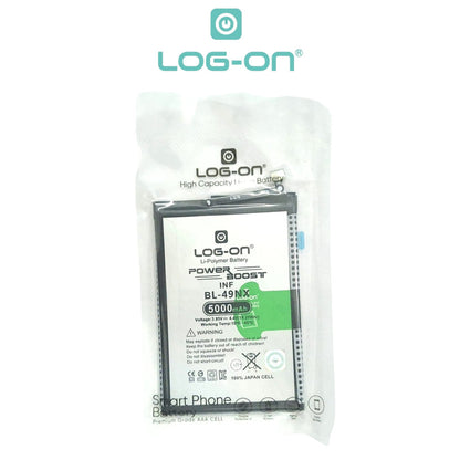 Log On - BL-49NX Infinix Smart 7 X6515 / HOT 30i X669 Power Boost Original Battery Baterai Batre