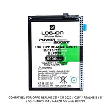Log On - BLP729 Oppo Realme C3/ Realme 5/ realme 5i/Realme 5S/C21Y/Narzo 10A/ C11/ Narzo 50i Power Boost Double IC Battery Baterai