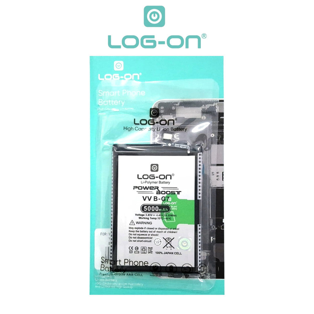 Baterai Log on B-G7 Untuk Vivo Y17 / Y12 / Y15 2019 / Y11 2019 / Z1 Pro BG7 Power Boost 5000mAh Original 1 Tahun Garansi Battery Batre