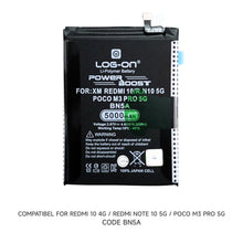 Baterai Log on BN5A Untuk Xiaomi Redmi 10 4G / Note 10 5G / Poco M3 Pro 5G BN-5A Power Boost 5000mAh Original 1 Tahun garansi Battery Batre