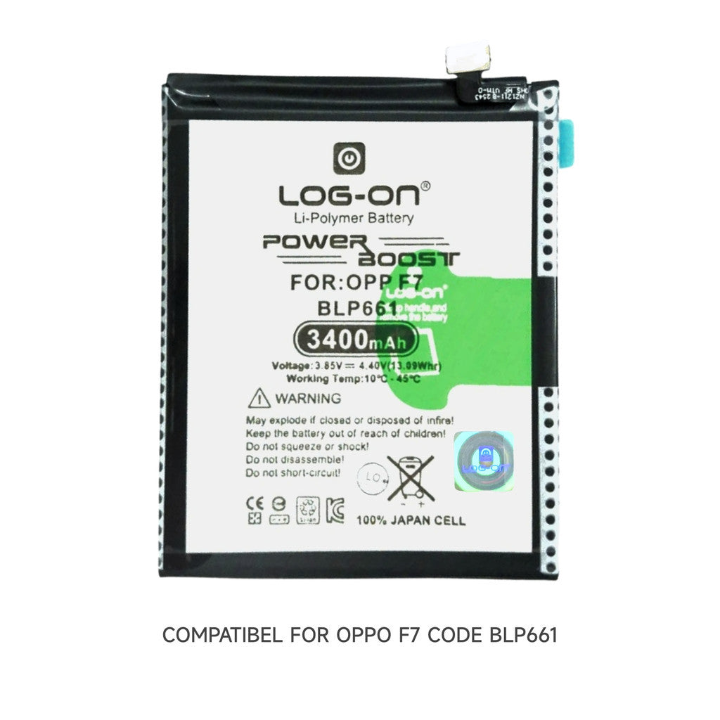 Log On - BLP661 Oppo F7 / A3 BLP-661 Power Boost Original Battery Baterai Batre - 1 Tahun Garansi