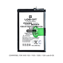 Baterai Log on B-O5 Untuk Vivo Y20 / Vivo Y12S / Vivo Y20S  / Vivo Y20i Kapasitas 5000mAh Original 1 Tahun Garansi Battery Batre
