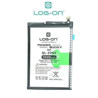 Log On - BL-49NX Infinix Smart 7 X6515 / HOT 30i X669 Power Boost Original Battery Baterai Batre